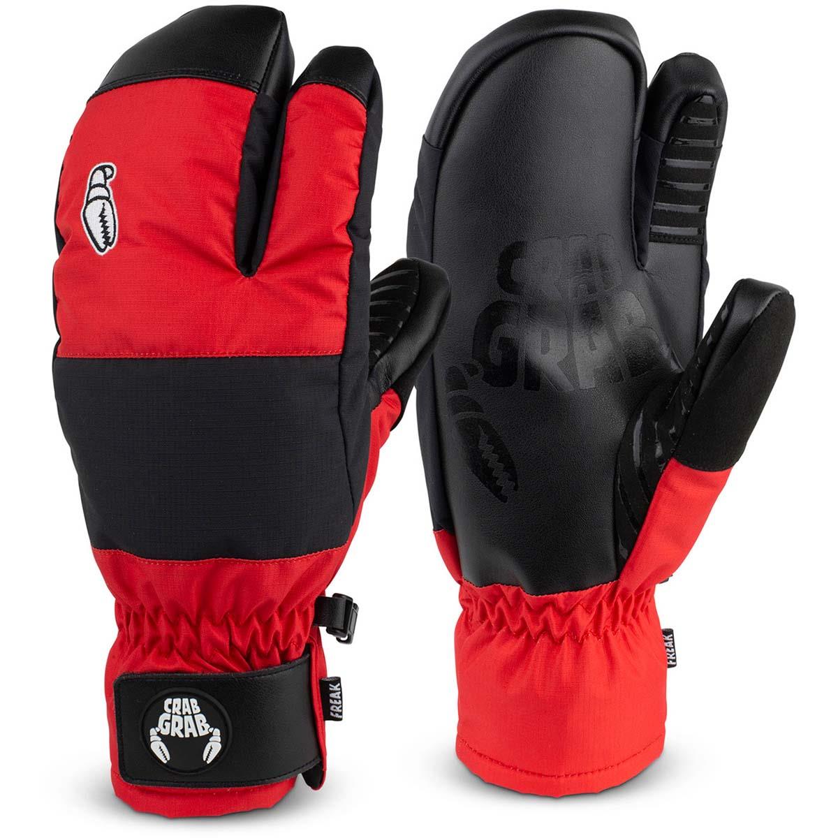 Crab Grab Freak Trigger Mitten Red and Black