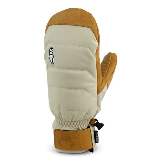 Crab Grab Snuggler Mitten Unisex Cream And Tan