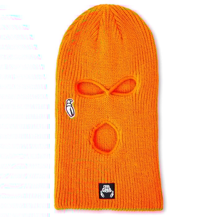 Crab Grab Snowboarding Orange Goon Mask 2025