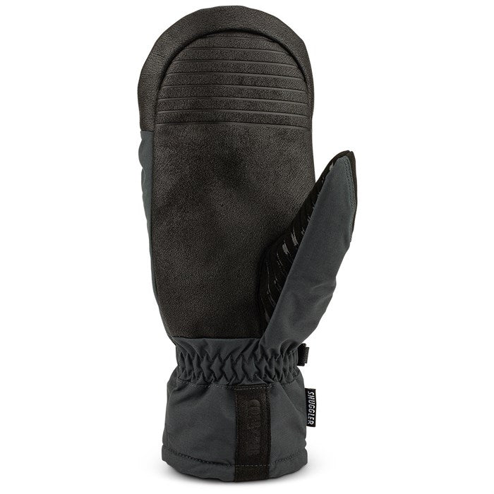 Crab Grab Women's Snuggler Washed Black Snowboarding Mittens 2025