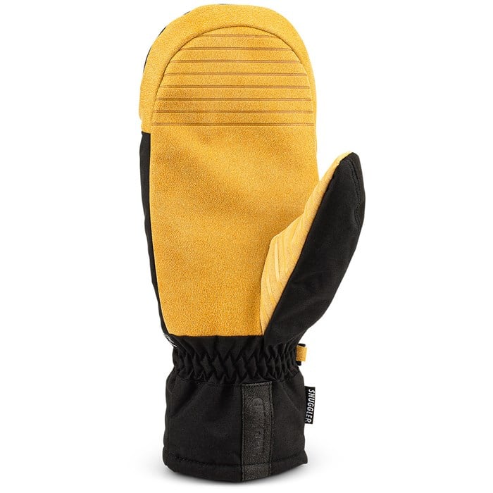 Crab Grab Men's Snuggler Black Contrast Snowboarding Mitten 2025