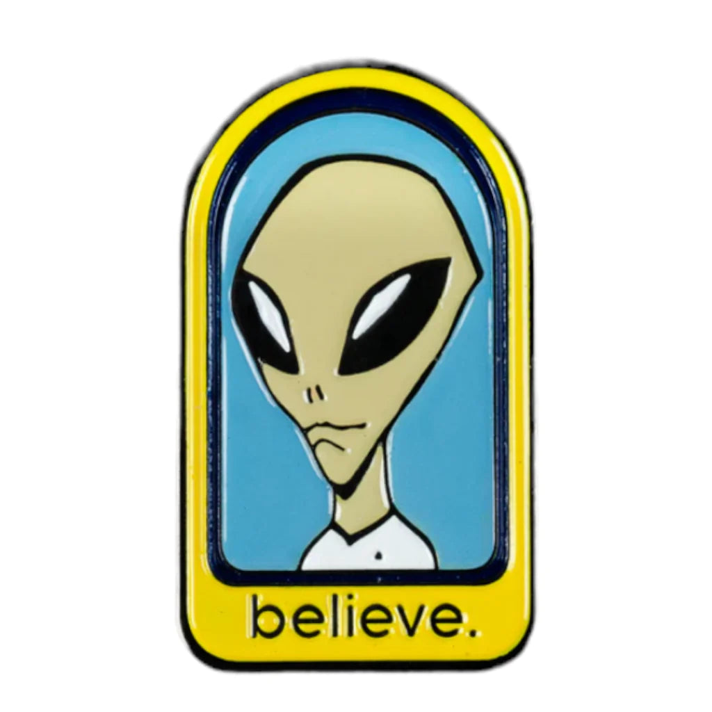 Alien Workshop Skateboards Lapel Pin Believe Alien