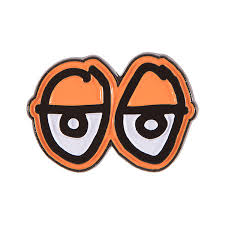 Krooked Big Eyes Orange Sticker 11"x7.5" inch