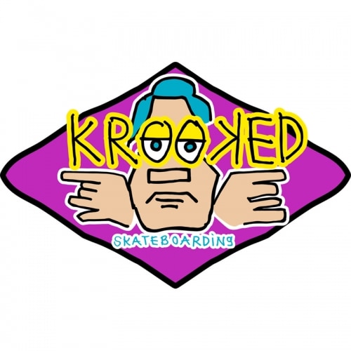 Krooked Arketype Sticker - Medium Assorted Colors Purple 6.5"x4.25"inch