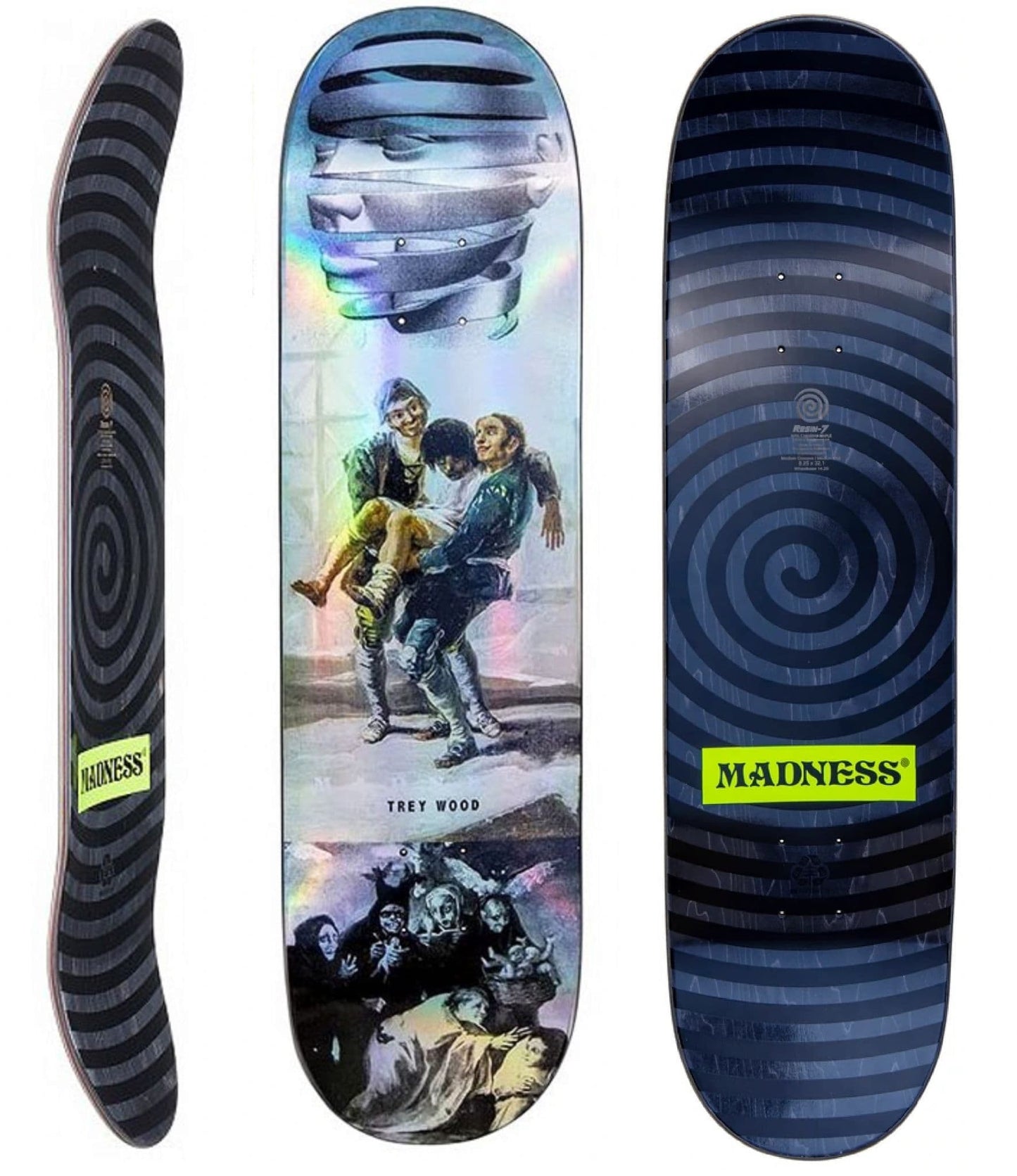 Madness Wood Blackout 8.25 Holographic Deck