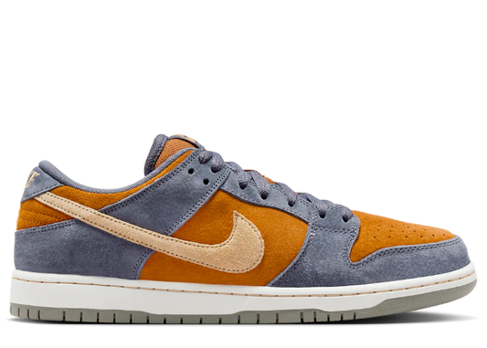 Nike SB Dunk Low Pro Light Carbon/Sesame-Monarch Skateboarding Shoes