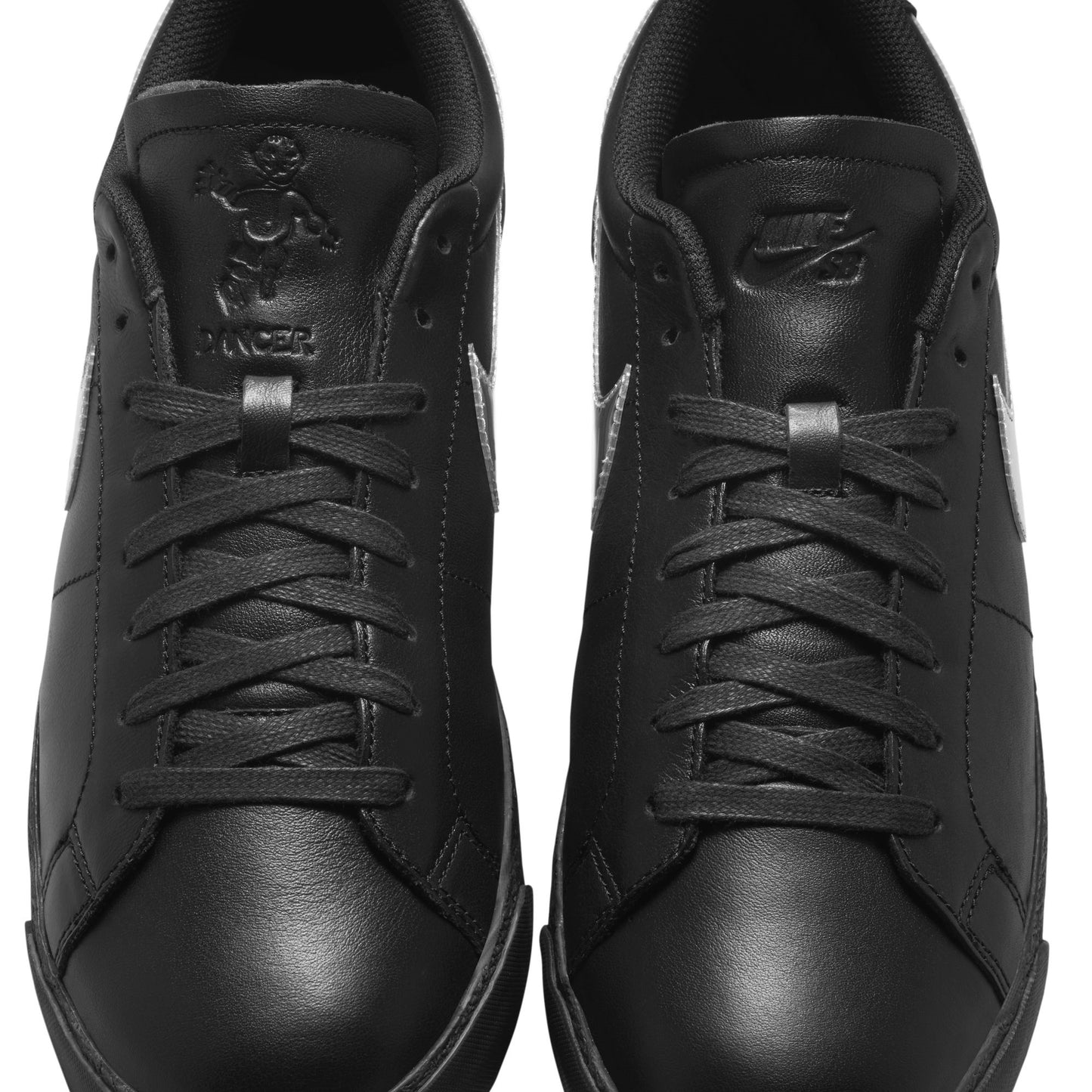 NIKE SB NIKE SB ZOOM BLAZER LOW QS (BLACK/METALLIC SILVER-BLACK)