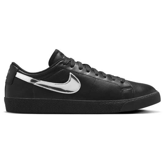 NIKE SB NIKE SB ZOOM BLAZER LOW QS (BLACK/METALLIC SILVER-BLACK)