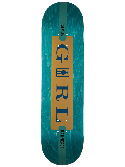 Girl Skateboards Simon Bannerot Serif Skateboard Deck - 8.25" x 31.875"