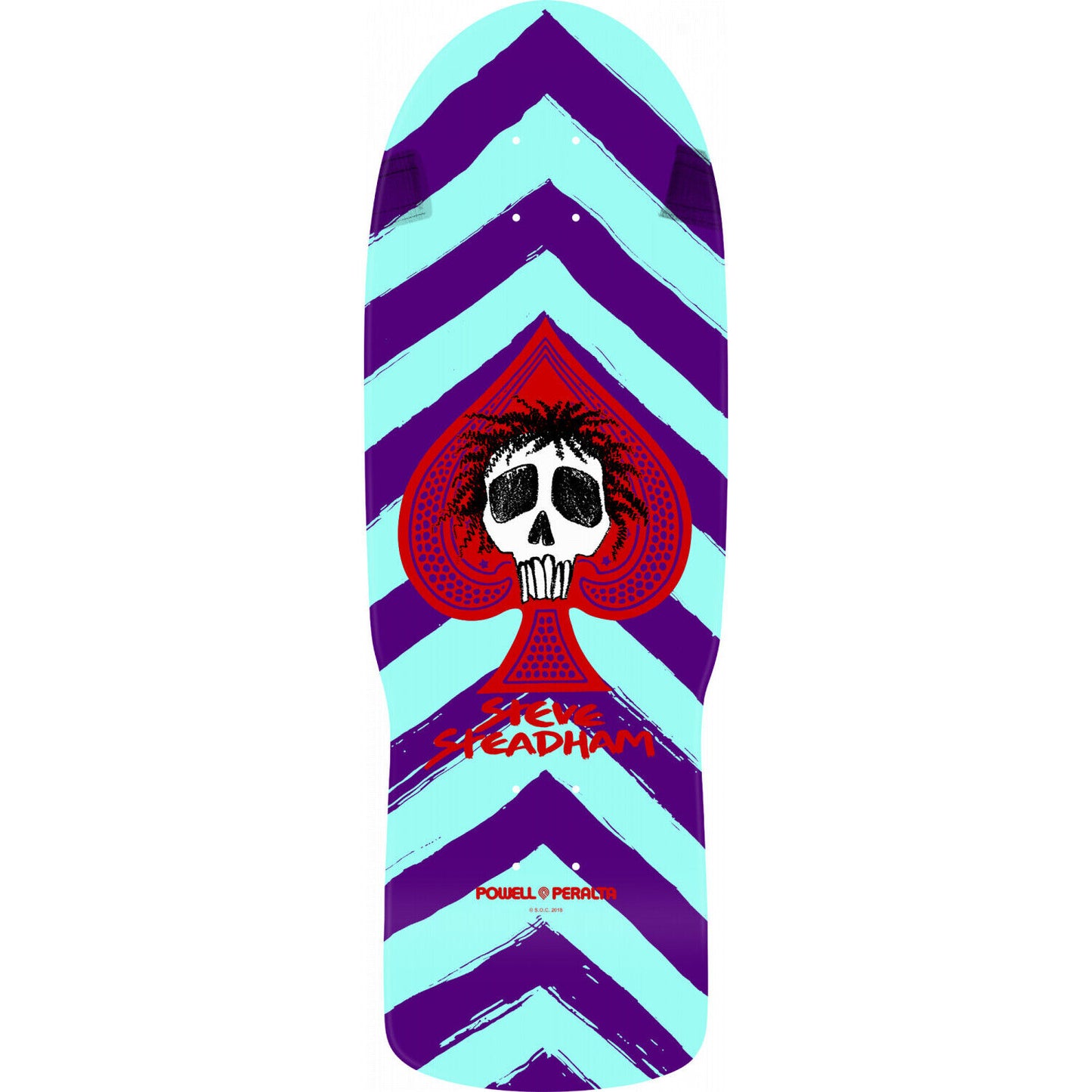 Powell Peralta Steve Steadham Spade Reissue Deck Purple Aqua 10"