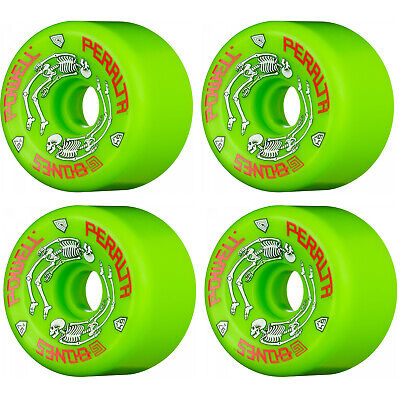 Powell Peralta G-Bones Skateboard Wheels 64mm 97a - Green (4 pack)