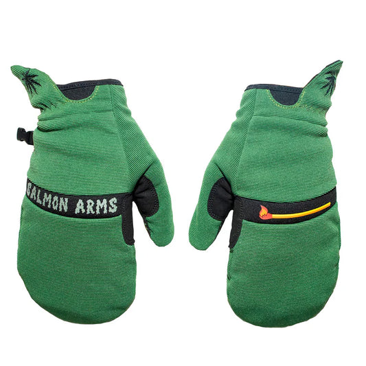 Salmon Arms Green Spring Snowboarding Mittens 2025