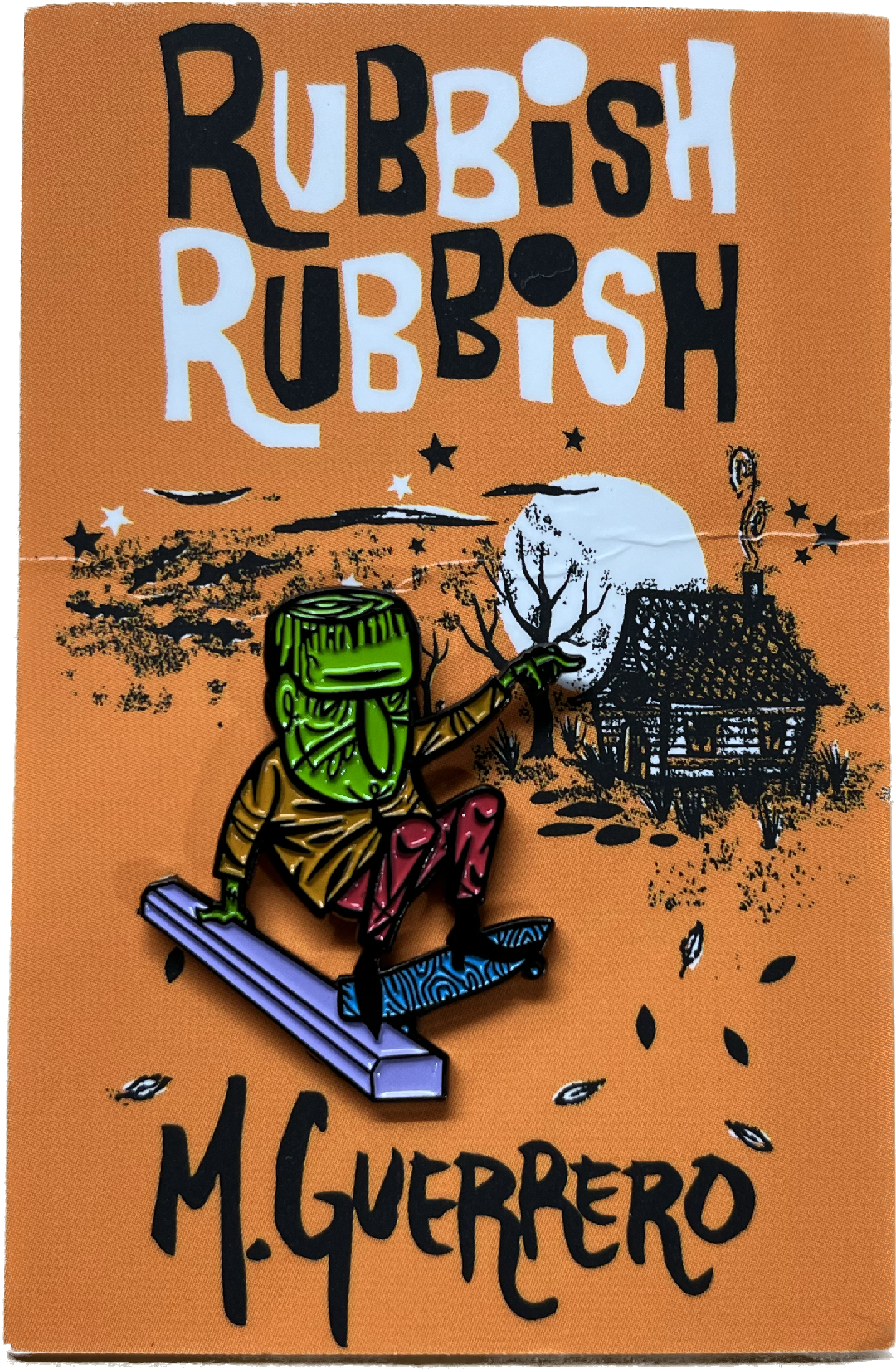 Rubbish Rubbish M. Guerrero Frankenstien Parking Block Slappy Lapel Pin