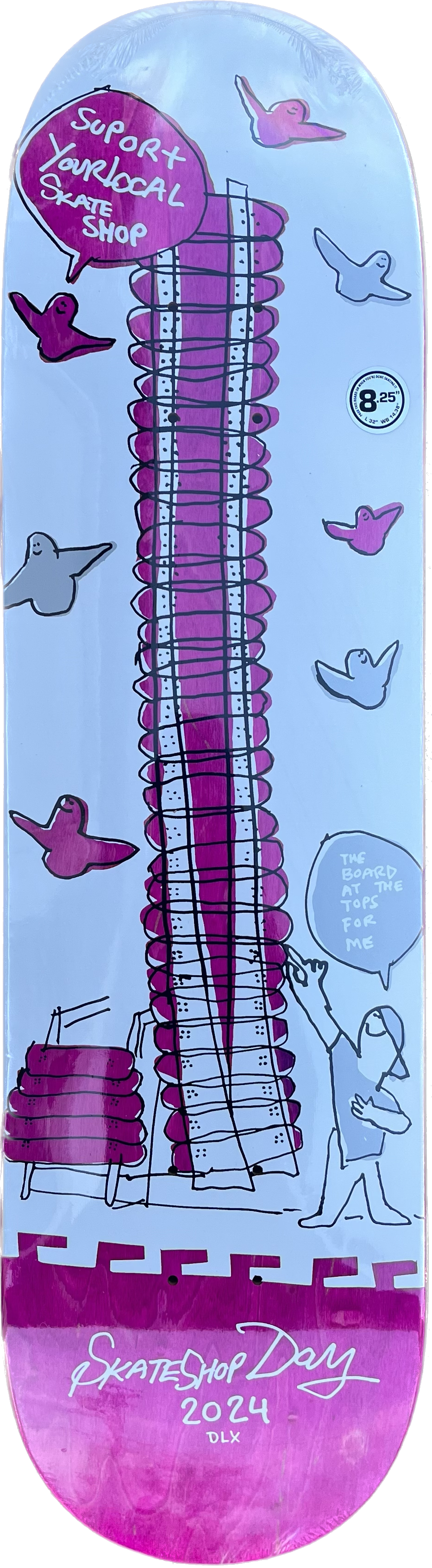 Skate Shop Day Shop Keepers Deck By Deluxe Assorted Colors Artwork By Mark Gonzales size 8.5