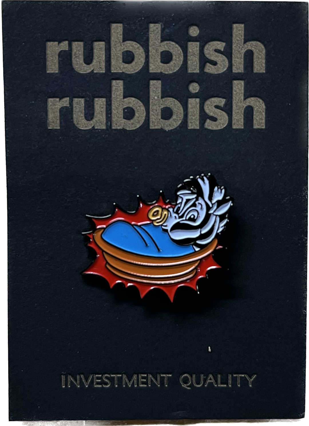 Rubbish Rubbish World Industries Skateboards Love Child Lapel Pin