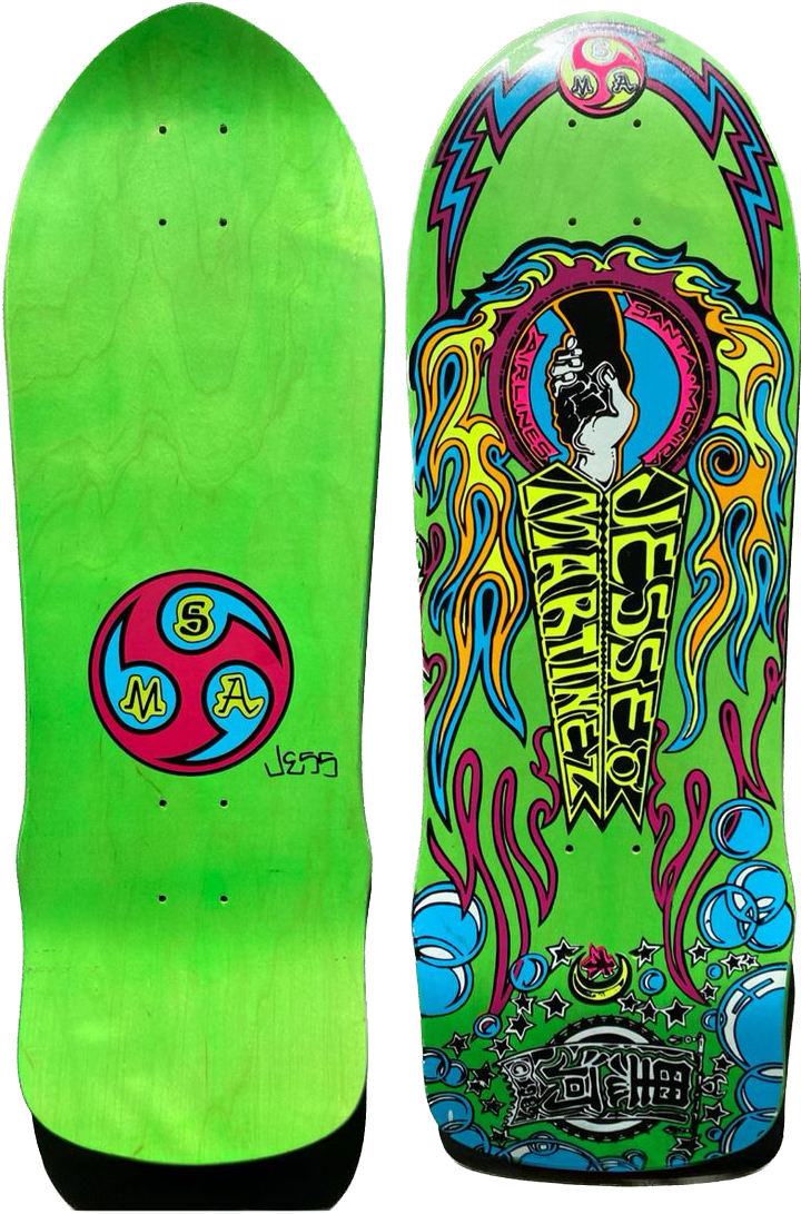 Santa Monica Airlines Jesse Martinez Hand Shake Reissue Skate Deck