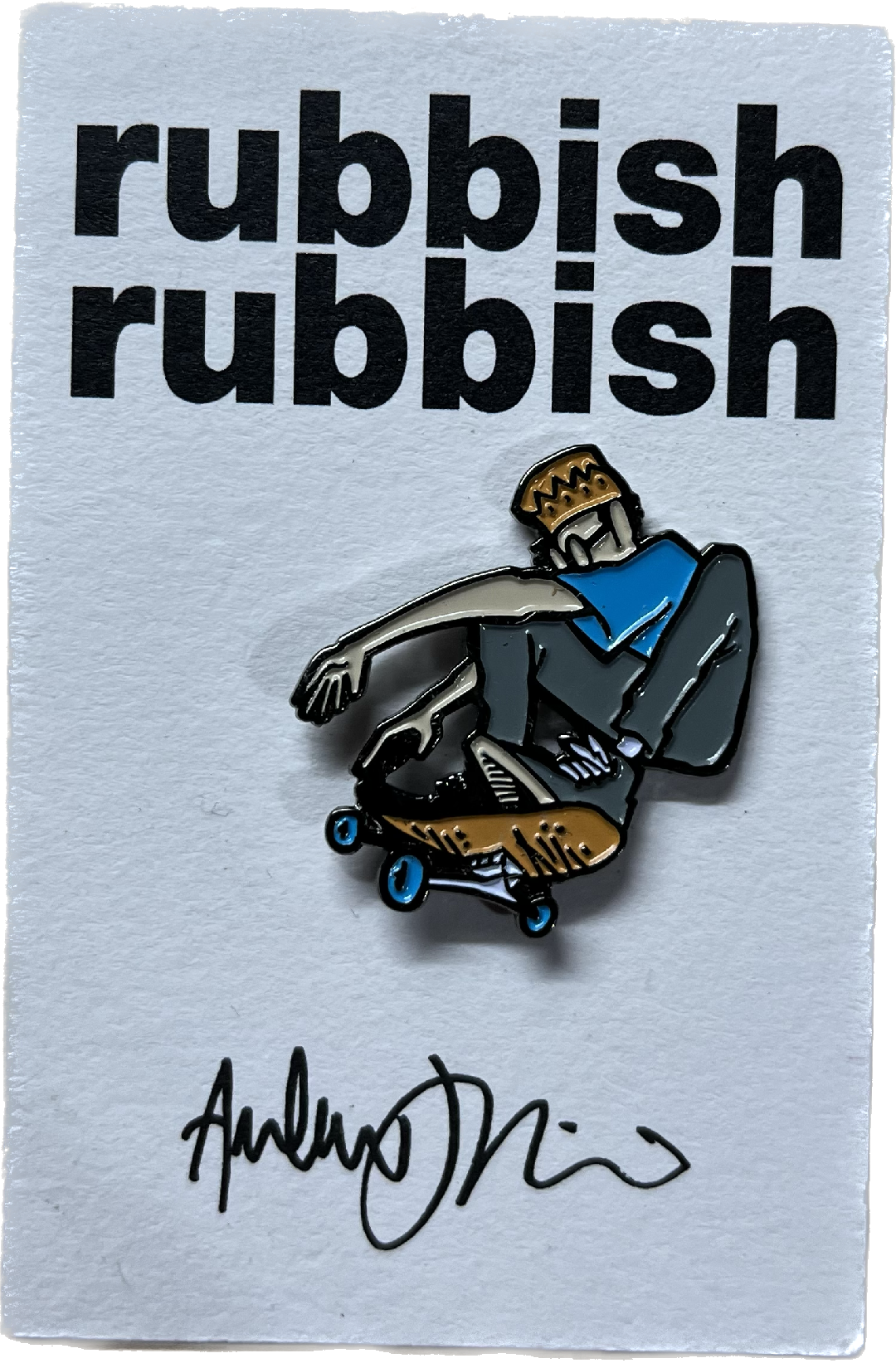 Rubbish Rubbish Andy Jenkins Wrench Pilot Lapel Pin Assorted Colors