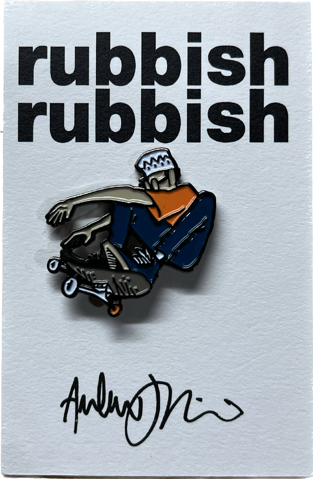 Rubbish Rubbish Andy Jenkins Wrench Pilot Lapel Pin Assorted Colors