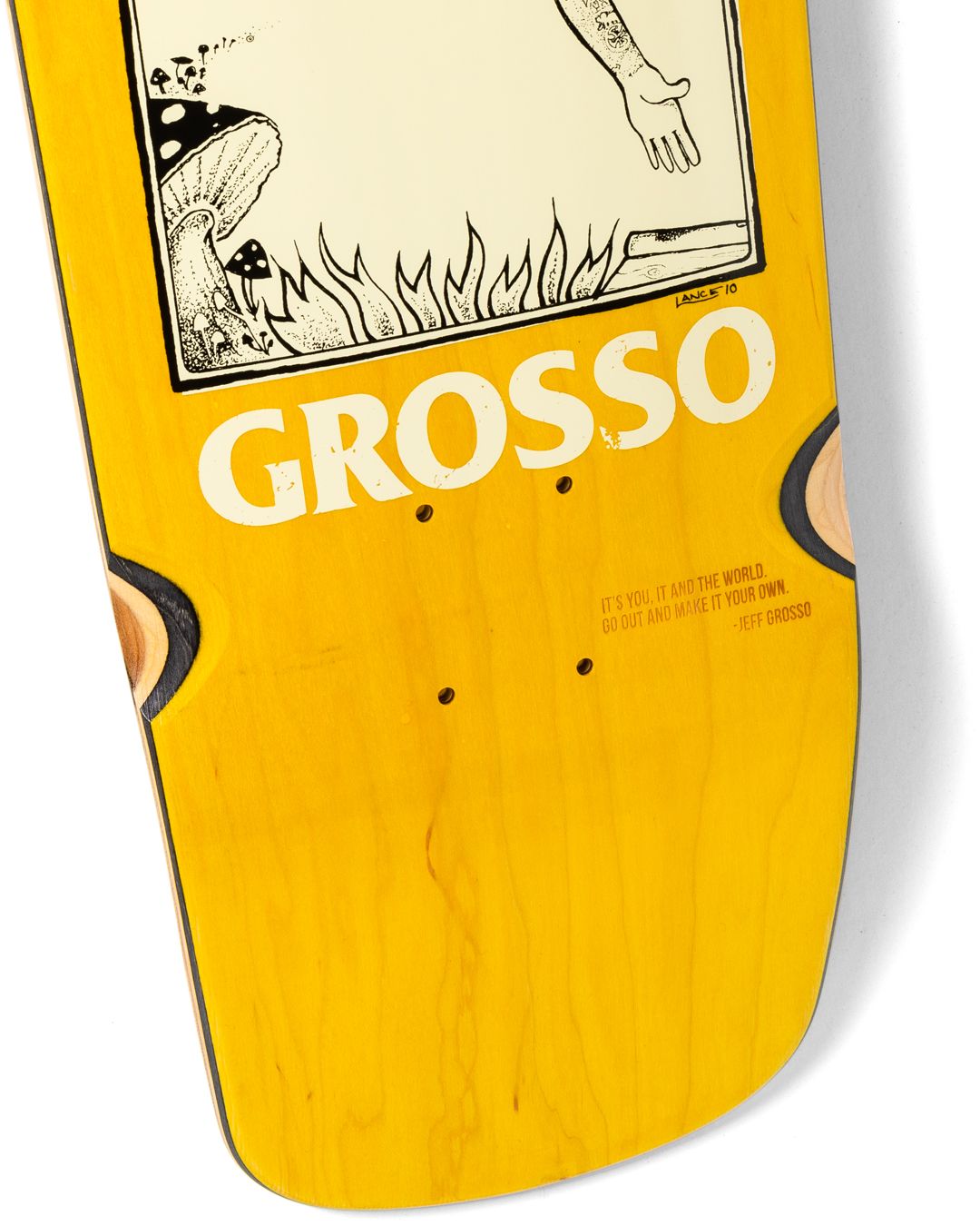Anii-Hero Skateboards Skate Shop Day Limited Edition Jeff Grosso Fade Stain Orange/Yellow