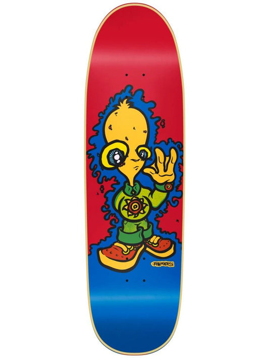 New Deal Skateboards John Montesi Reissue Alien Deck 8.875" Red/Blue Heritage