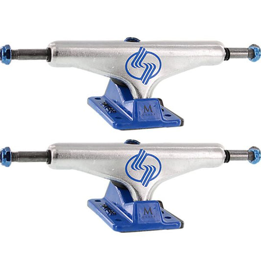 Silver M-Class Hollow Trucks - Polished/Blue