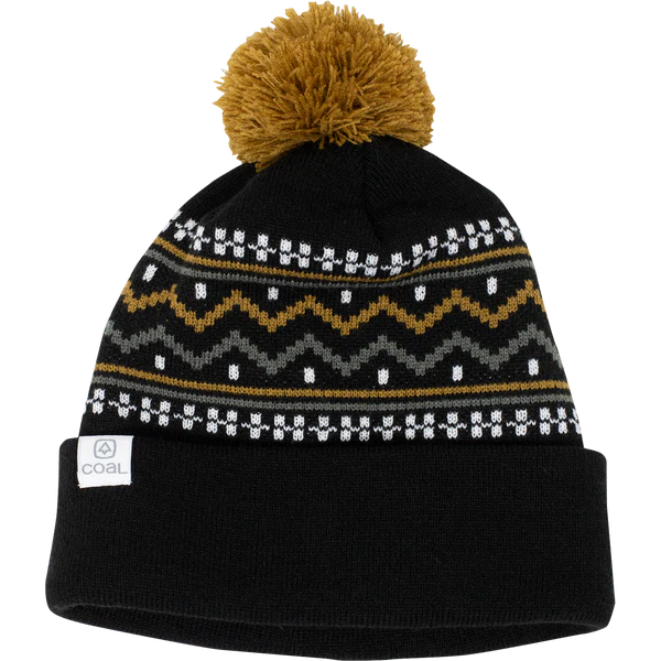 Coal Fjord Nordic Pom Beanie