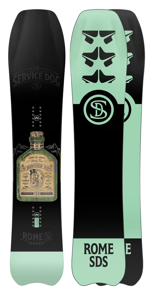 Rome Service Dog Snowboard 2023