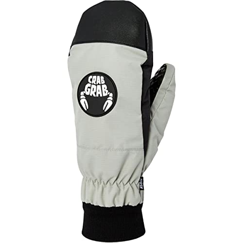 Crab Grab Slap Mittens - Bright Grey