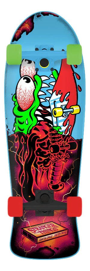 Santa Cruz x Stranger Things Meek Slasher Cruiser 10.1in x 31.1in Complete Skateboard