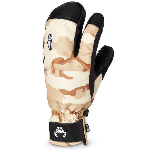 Crab Grab Freak Trigger Mittens - Desert Camo