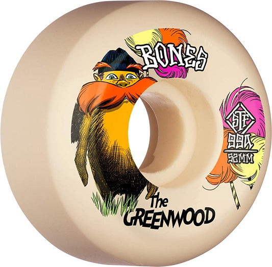 Bones STF Greenwood The Greenwood 99a V8 Skateboard Wheels
