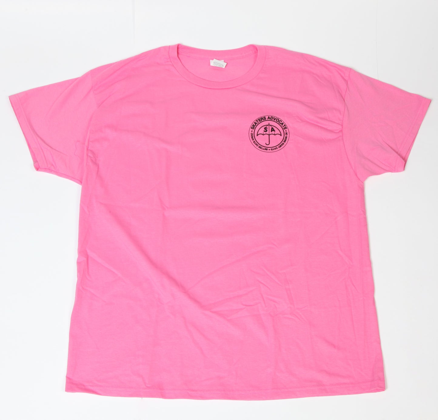 Skaters Advocate No More Rainy Days Tee Shirt Color -Pink