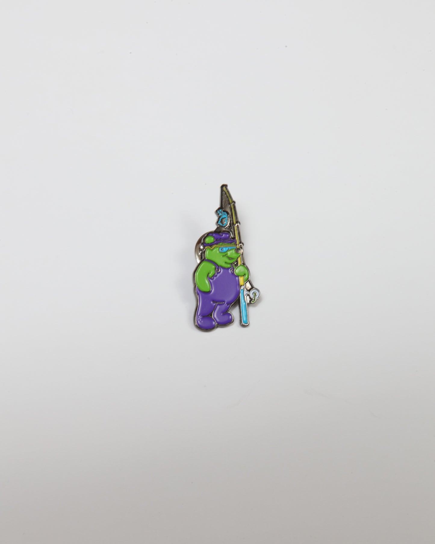 Skaters Advocate Rocco 3 Fishing Bear Pin