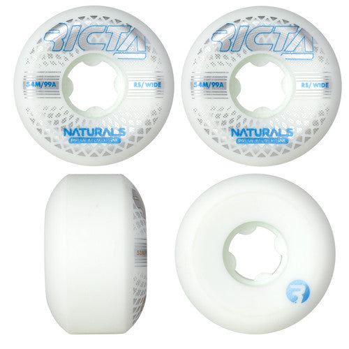 Ricta Wheels Reflective Naturals Wide 99A Skateboard Wheels