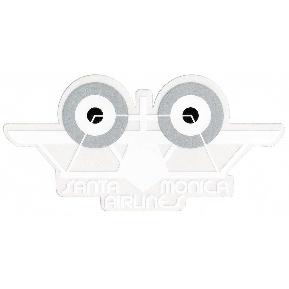 Santa Monica Airlines Classic Plane Sticker