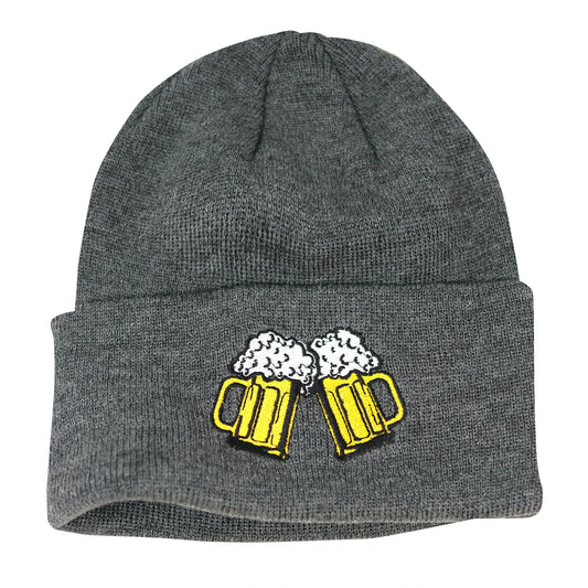 Coal Crave Food & Drink Patch Acrylic Cuff Beanie