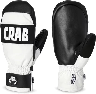 Crab Grab Punch Mittens - White