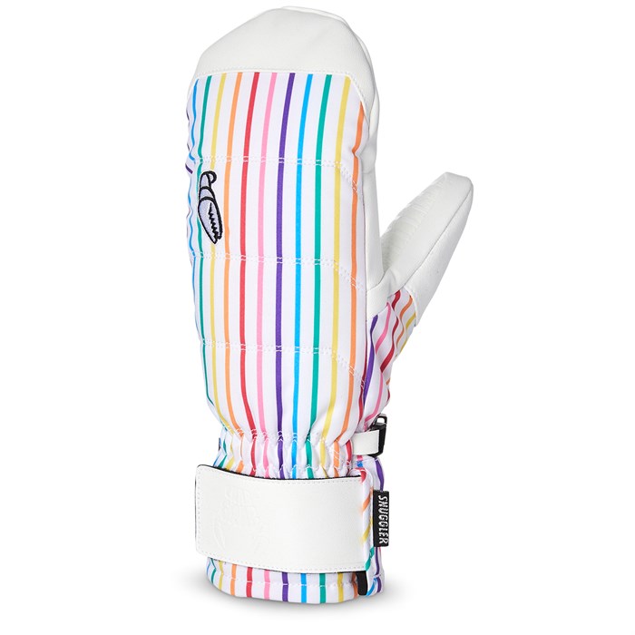 Crab Grab Snuggler Mittens - Women's - Rainbow Stripes