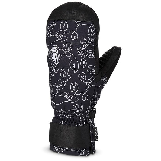 Crab Grab Snuggler Mittens - Women's - Doodle Black