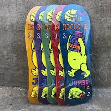 Santa Monica Airlines Rocco 2 Jumbo Size RED Stained 10.0" Reissue Deck