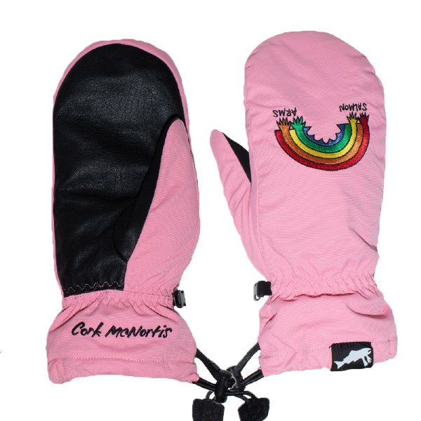 Salmon Arms Rainbow Snowboard Mittens 2023