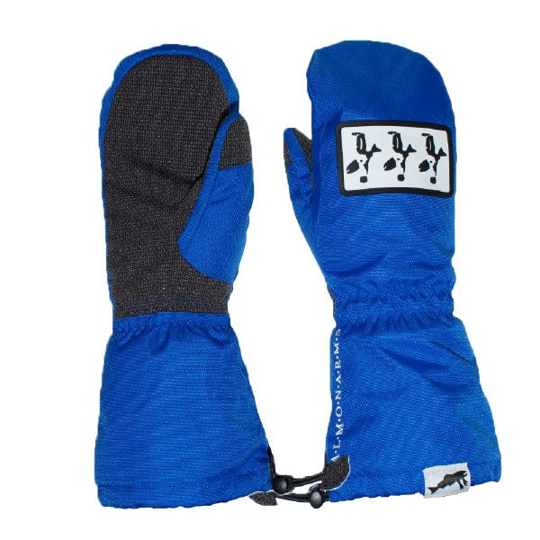 Salmon Arms Beach Blue Snowboard Mittens 2023