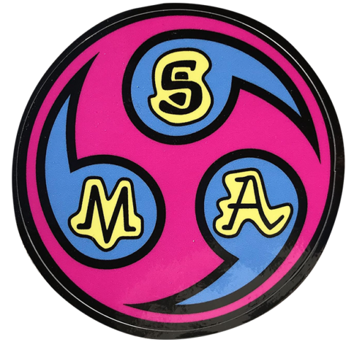 Santa Monica Airlines Jesse Martinez Circle Sticker