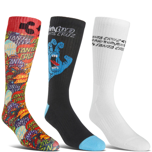 ThirtyTwo X Santa Cruz Socks 3-Pack