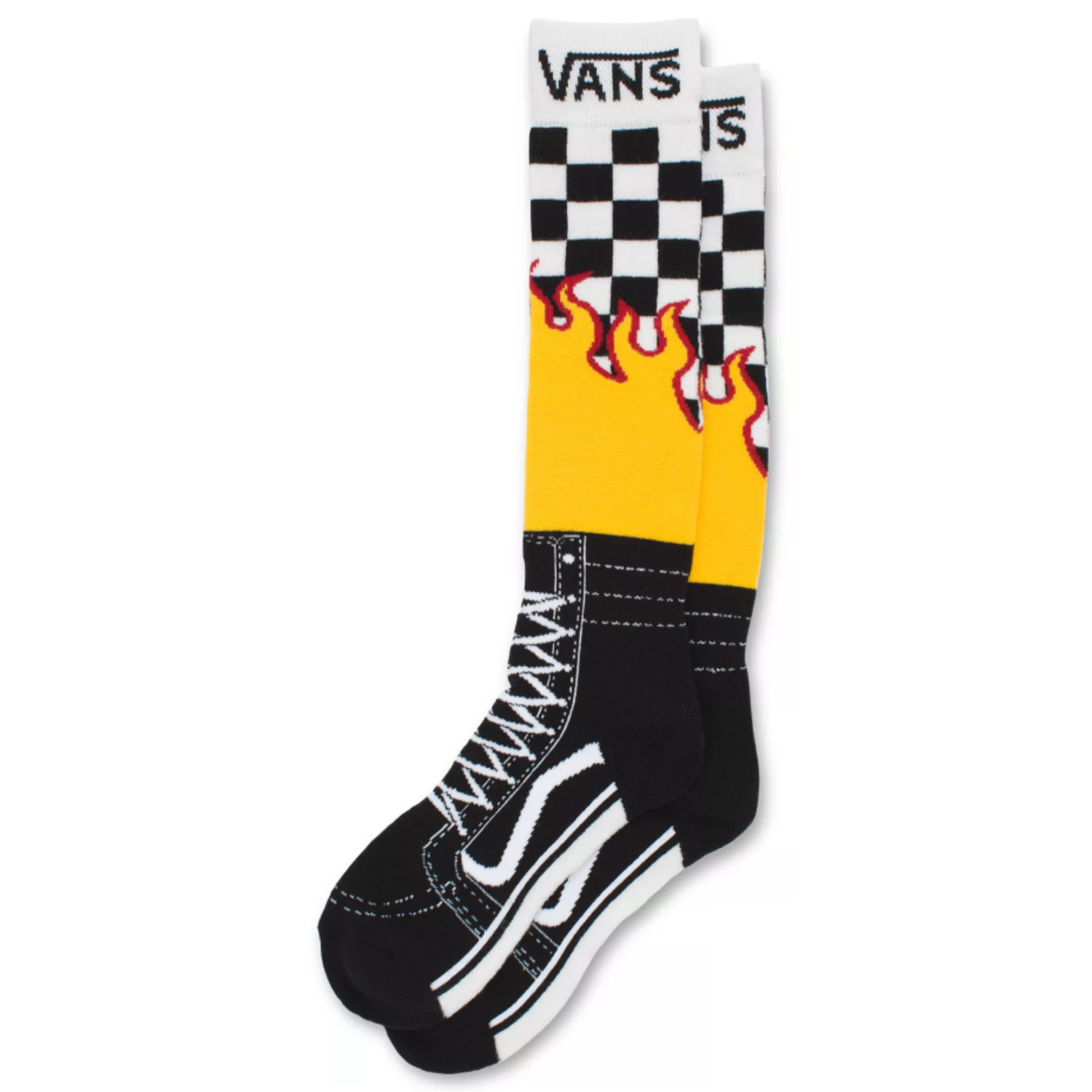 Vans flame checkered sales