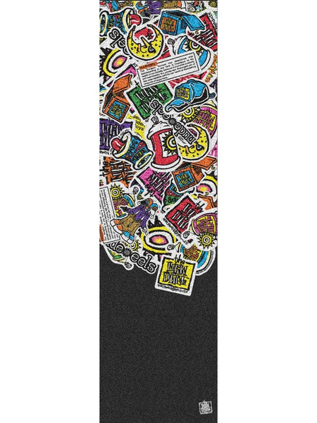 New Deal Heritage Sticker Pile Graphic Griptape 10 X 33" Sheet
