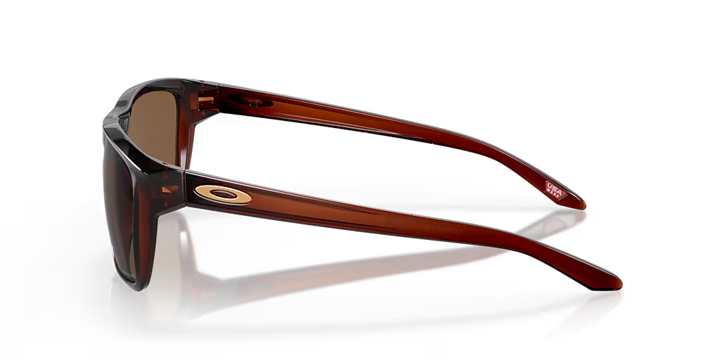 OAKLEY Gibston Prizm bronze Rectangular Men's Sunglasses polished rootbeer