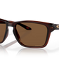 OAKLEY Gibston Prizm bronze Rectangular Men's Sunglasses polished rootbeer