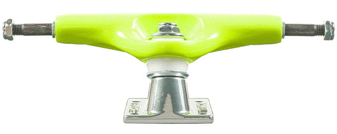 TENSOR TRUCKS ALLOYS SAFETY YELLOW/RAW 5.25 (8.0 INCH WIDTH) set of 2