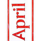 APRIL TEAM AP WHITE OG LOGO DECK 8.00
